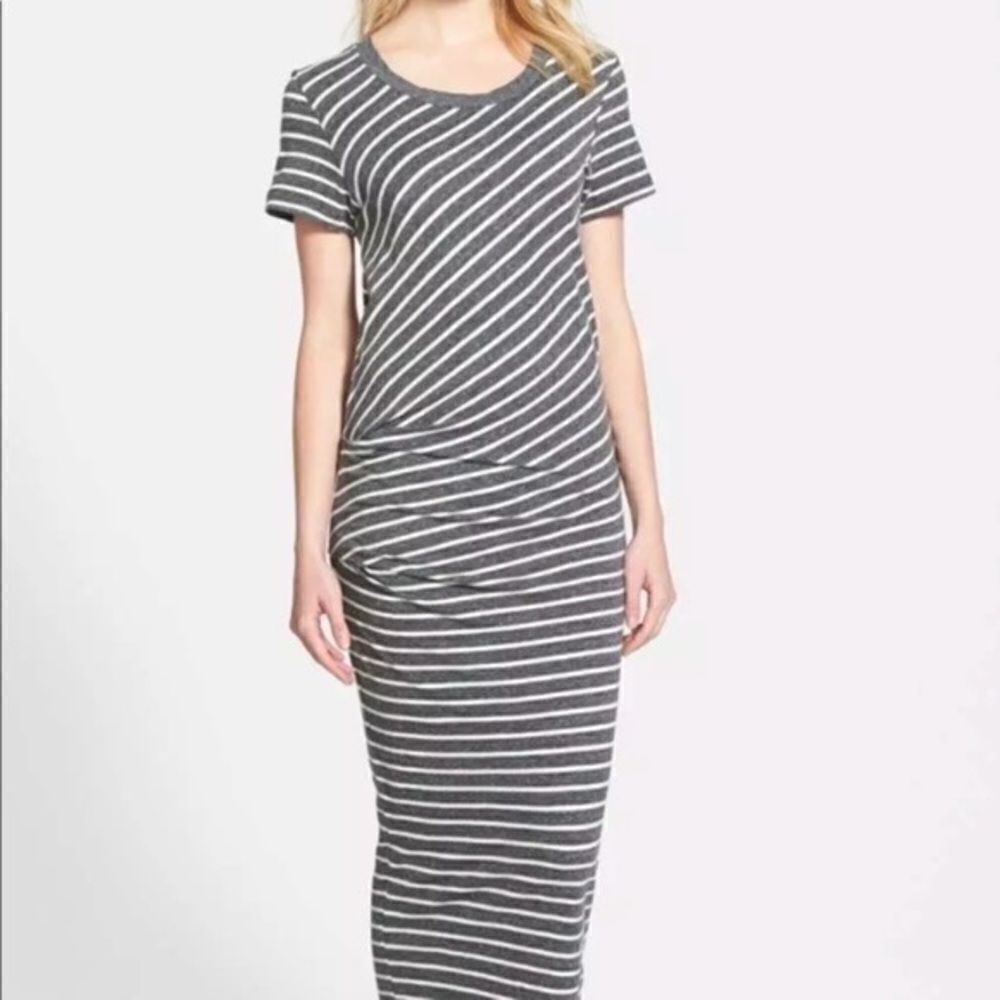 James Perse *SLEEVELESS* Tuck Maxi Dress - Picture 2 of 10